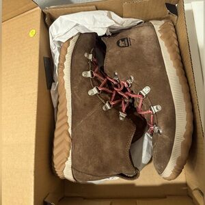 Sorel Boots Out N About Conquest Suede Brown Waterproof Youth Kids Unisex
